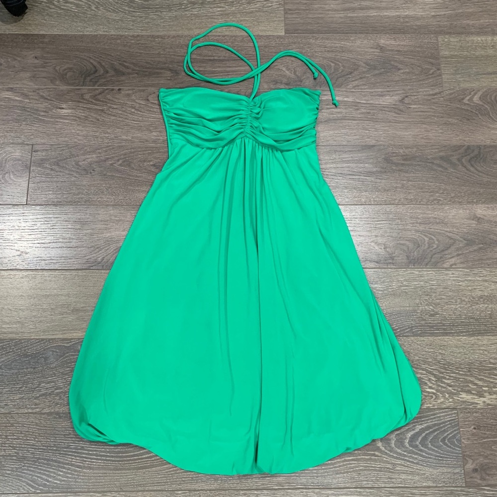 Forever 21 Seafoam Green Bubble Hem Dress
